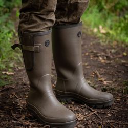 Fox Neoprene Lined Camo/Khaki Rubber Boots