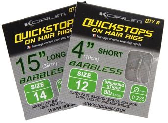 Korum Hair Rigs with Quickstops