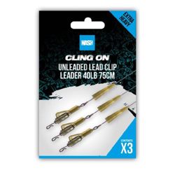 Nash Cling On Unleaded Lead Clip Leader 75cm