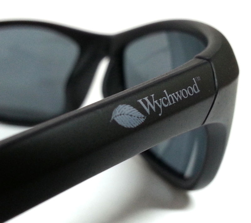 Wychwood Black Wrap Around Polarised Sunglasses (Smoke Lenses)