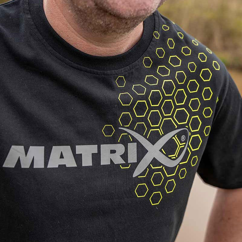 Matrix Black Hex Print T-Shirt