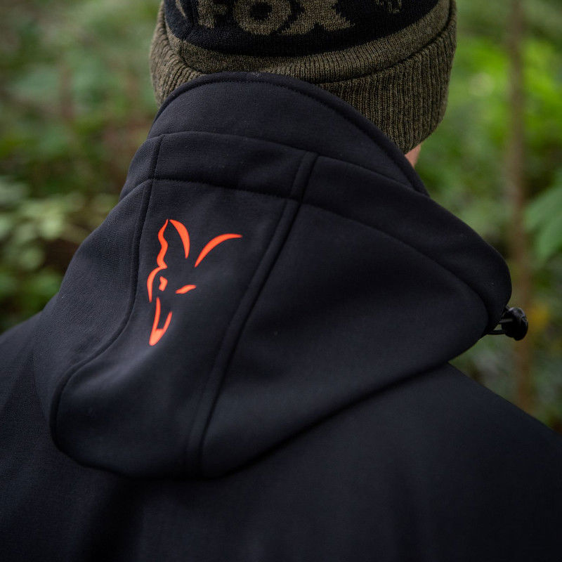 Fox Collection Soft Shell Jacket Black & Orange