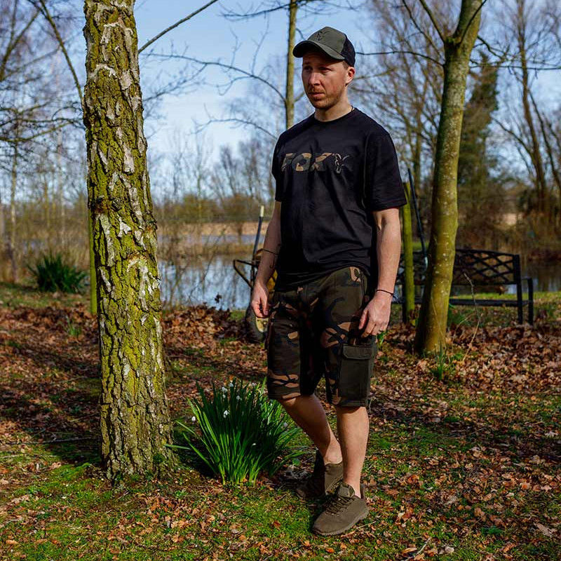 Fox Black/Camo Logo T-Shirt