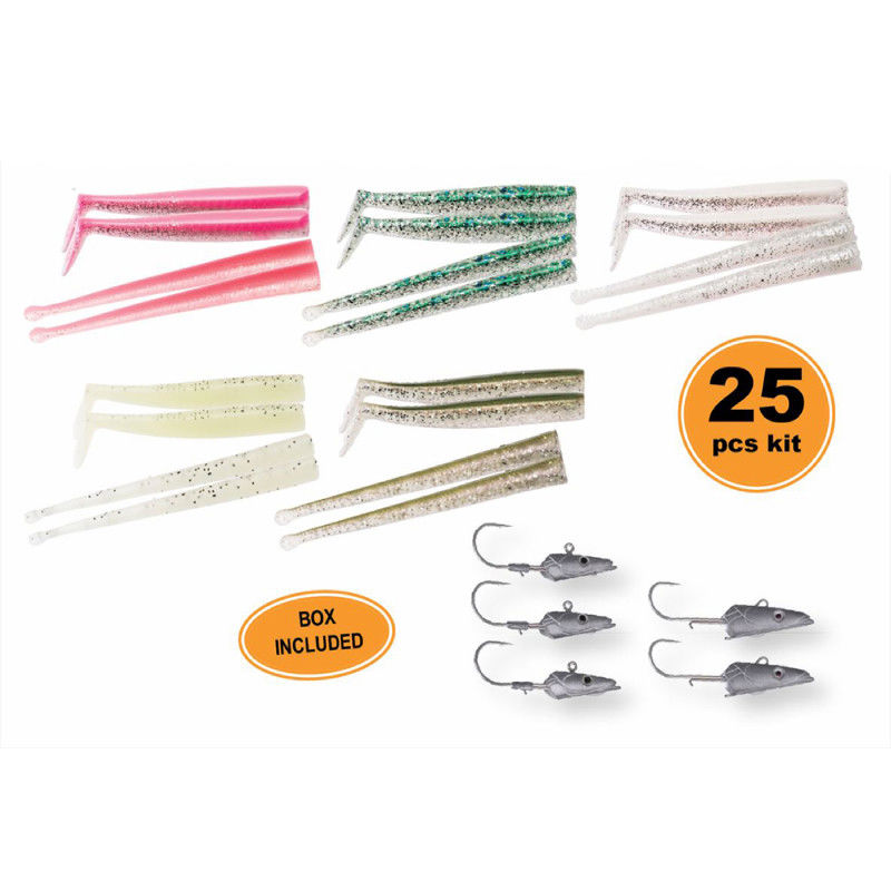 Savage Gear Sandeel Kit Mixed Colours 25pcs