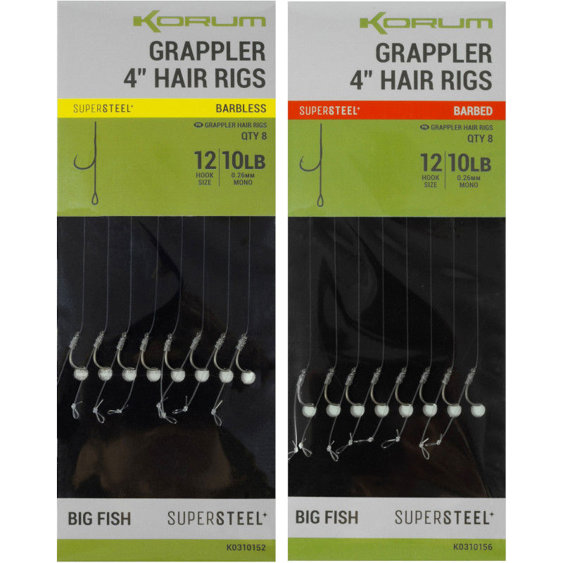 Korum Big Fish Grappler Hair Rigs