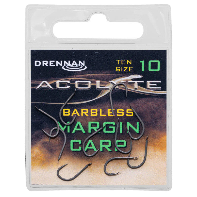 Drennan Acolyte Margin Carp Barbless Spade Hooks