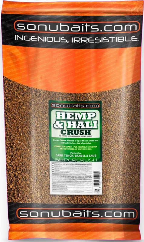 Sonubaits Hemp & Hali Crush Groundbait 2kg