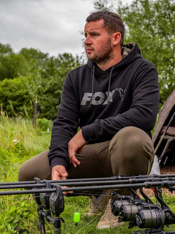 Fox Black/Camo Print Hoody