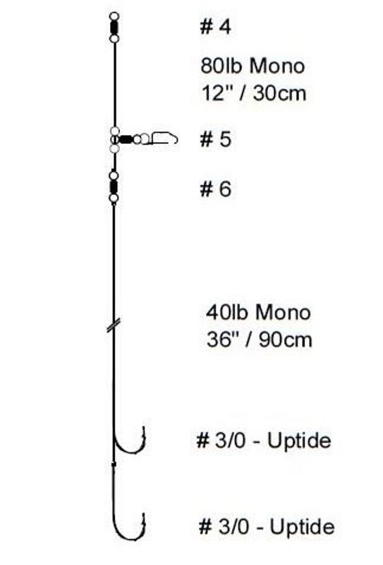 Cox & Rawle Smoothhound Pennel Rig 3/0